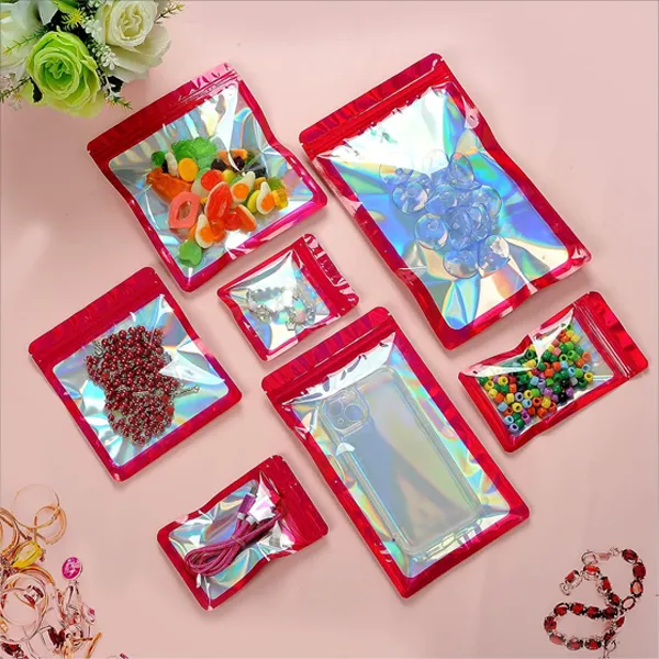 Custom Red Mylar Bags-4